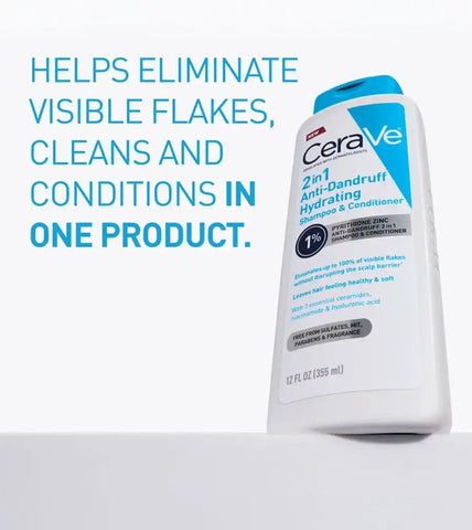 2-in-1 Anti-Dandruff Hydrating Shampoo and Conditioner