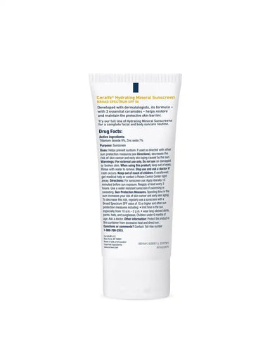 Hydrating Mineral Sunscreen SPF 50 Face Lotion