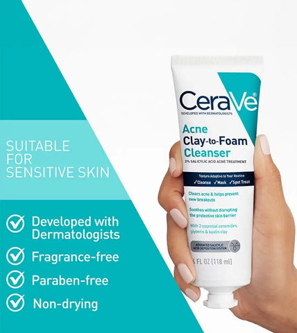 Acne Clay To Foam Cleanser