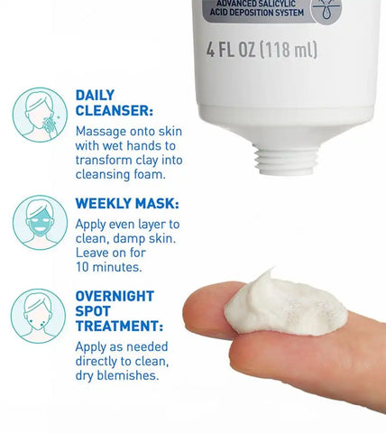 Acne Clay To Foam Cleanser